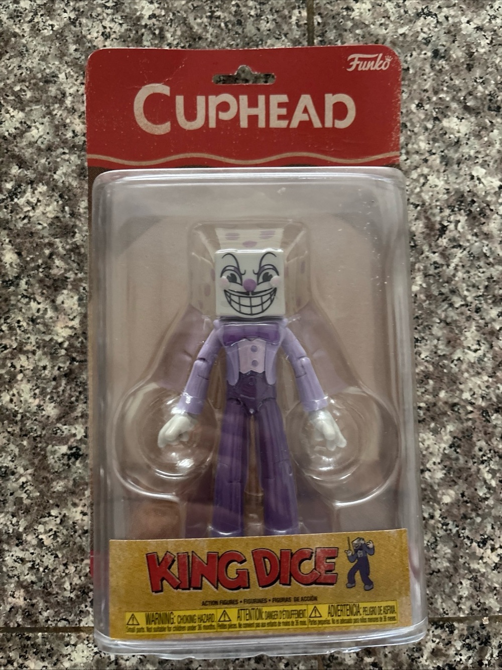Funko King Dice Purple and White Cuphead Collectible Figure